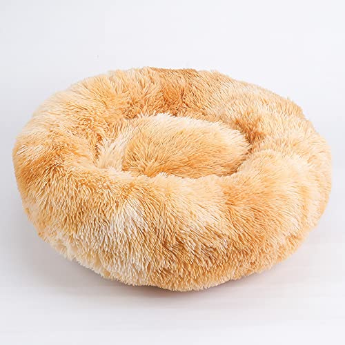 TUPMITUPO Hunde Bett Katzenbett Hundebett Flauschig Katzenhütte Winterwarmes Hundebett Haustierbett Kleine Und Mittelgroße Hundeunterlage Katzenbett Tiefschlaf Haustiernestmatte, Tie-dye Gelb, 40cm TUPMITUPO Hunde Bett Katzenbett Hundebett Flauschig Katzenhütte Winterwarmes Hundebett Haustierbett Kleine Und Mittelgroße Hundeunterlage Katzenbett Tiefschlaf Haustiernestmatte, Tie-dye Gelb, 40cm von TUPMITUPO