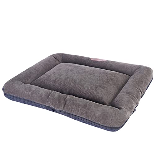 TUPMITUPO Hunde Bett Katzenbett Hundebett Flauschig Pet Supplies Katzenstreu, Warme Auto-haustiermatte, Große Hundehütte, Hundematte, Herausnehmbar Und Waschbar, Grau, Xl-größe-90 X 65 X 7 cm von TUPMITUPO