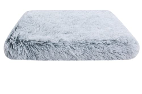 TUPMITUPO Hunde Bett Katzenbett Hundebett Flauschig Plüschhütte Katzenmatte Haustierhütte Deep Sleep Hundeschlafsofa Haustierbedarf, Xxl120x80x7(cm), Farbverlauf Hellgrau von TUPMITUPO