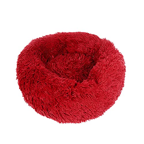 TUPMITUPO Hunde Bett Katzenbett Hundebett Flauschig Runde Herbst Und Winter Tiefschlaf Hundehütte Haustierhütte Plüsch Hundematte Katzenmatte Haustiermatte, Weinrot, 40 TUPMITUPO Hunde Bett Katzenbett Hundebett Flauschig Runde Herbst Und Winter Tiefschlaf Hundehütte Haustierhütte Plüsch Hundematte Katzenmatte Haustiermatte, Weinrot, 40 von TUPMITUPO