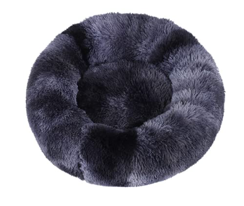 TUPMITUPO Hunde Bett Katzenbett Hundehütte, Katzenhütte, Runde Haustierhütte Aus Plüsch, Warme Wintermatte, Hundematte, Hundebett, Haustierbett, Heimtierbedarf, Zr Dunkelgrau, 120 cm【2700 G】 von TUPMITUPO