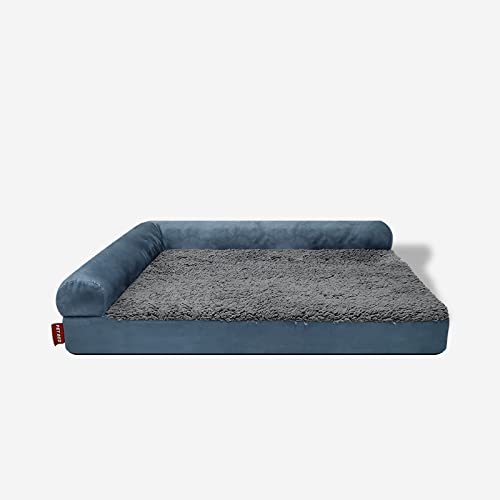 TUPMITUPO Hunde Bett Katzenbett Leder Hundezwinger Schwamm Haustierbett Kissen Mittleres Und Großes Hundebett Hundeunterlage Haustierbedarf Abnehmbar Und Waschbar Wasserdicht, Meerblau, L: 91*69*18cm TUPMITUPO Hunde Bett Katzenbett Leder Hundezwinger Schwamm Haustierbett Kissen Mittleres Und Großes Hundebett Hundeunterlage Haustierbedarf Abnehmbar Und Waschbar Wasserdicht, Meerblau, L: 91*69*18cm von TUPMITUPO