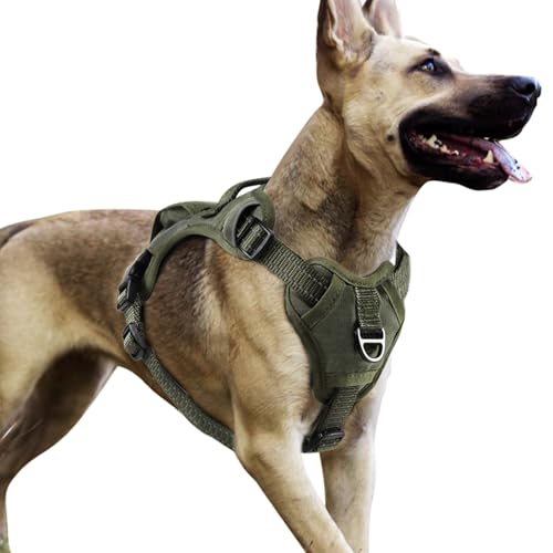 TUXTOOX Hundegeschirr für mittelgroße bis große Hunde, kein Ziehen, kein Würgen, reflektierende Serviceweste, verstellbares Hundegeschirr mit leicht zu kontrollierendem Griff für Training, Laufen, TUXTOOX Hundegeschirr für mittelgroße bis große Hunde, kein Ziehen, kein Würgen, reflektierende Serviceweste, verstellbares Hundegeschirr mit leicht zu kontrollierendem Griff für Training, Laufen, von TUXTOOX