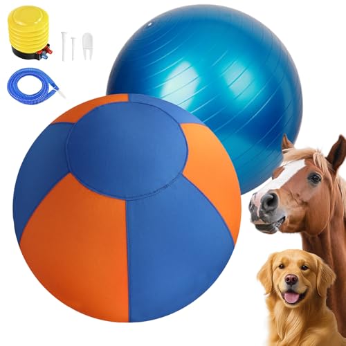 Herding Ball für Hunde, zweilagiges Herding Spielzeug mit Schutzhülle von TVM