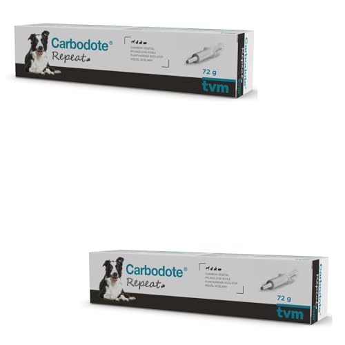 TVM Carbodote Repeat | Doppelpack | 2 x 60 ml | Ergänzungsfuttermittel für Hunde, Katzen & exotische Tiere | Zur Unterstützung der natürlichen Magen-Darm-Funktion & Toxinbindung von TVM