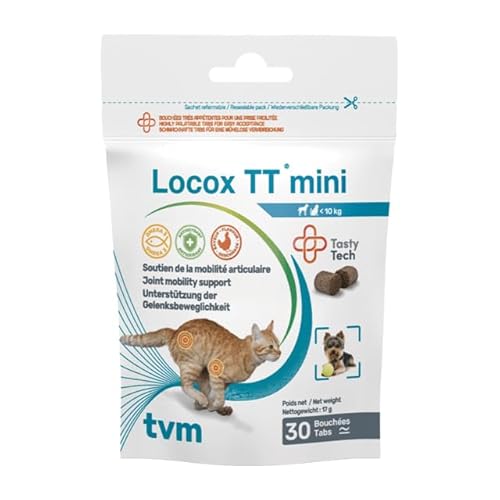 TVM Locox TT mini | 30 Stück | Ergänzungsfuttermittel für kleine Hunde & Katzen | Zur Unterstützung der Gelenkfunktion | Kann zur Erhaltung der Knorpelgesundheit beitragen TVM Locox TT mini | 30 Stück | Ergänzungsfuttermittel für kleine Hunde & Katzen | Zur Unterstützung der Gelenkfunktion | Kann zur Erhaltung der Knorpelgesundheit beitragen von TVM