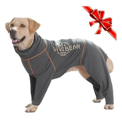 Hund Genesungsanzug Weiche Hund Bodysuit nach der Operation Hund Einteiler mit Reißverschluss Hund Chirurgie Wundschutzanzüge schützen Wunde chirurgische Anzug für mittlere große Hunde Schlafanzug von TVMALL