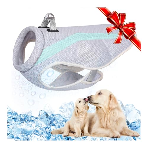 Hundekühlweste Geschirr Sommer Mesh Kühler Jacke mit D-Ring Verdunstungs Sumpf kühlen Mantel Sicherheit reflektierende Weste für kleine mittlere große Hunde Walking Outdoor-Jagd Ausbildung Camping Hundekühlweste Geschirr Sommer Mesh Kühler Jacke mit D-Ring Verdunstungs Sumpf kühlen Mantel Sicherheit reflektierende Weste für kleine mittlere große Hunde Walking Outdoor-Jagd Ausbildung Camping von TVMALL