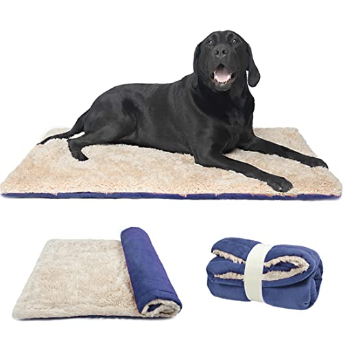 TVMALL Hundekissen Hundebett Decke für Reisen Waschebar Stilvolles Haustiermatte Plüschweiche Wende Bettbettmatte Sofamatratze für Große, Mittelgroße, Kleine Hunde - Blau, 110x70 cm TVMALL Hundekissen Hundebett Decke für Reisen Waschebar Stilvolles Haustiermatte Plüschweiche Wende Bettbettmatte Sofamatratze für Große, Mittelgroße, Kleine Hunde - Blau, 110x70 cm von TVMALL