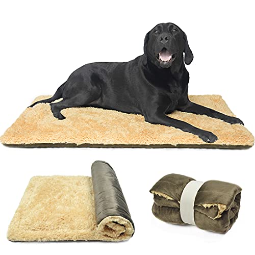 TVMALL Hundekissen Hundebett Decke für Reisen Waschebar Stilvolles Haustiermatte Plüschweiche Wende Bettbettmatte Sofamatratze für Große, Mittelgroße, Kleine Hunde - Braun, 110x70 cm TVMALL Hundekissen Hundebett Decke für Reisen Waschebar Stilvolles Haustiermatte Plüschweiche Wende Bettbettmatte Sofamatratze für Große, Mittelgroße, Kleine Hunde - Braun, 110x70 cm von TVMALL