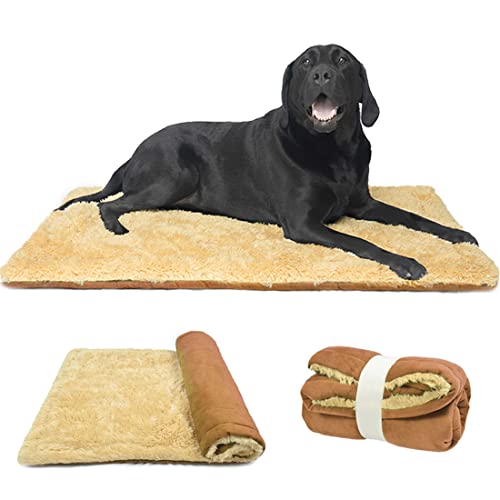 TVMALL Hundekissen Hundebett Decke für Reisen Waschebar Stilvolles Haustiermatte Plüschweiche Wende Bettbettmatte Sofamatratze für Große, Mittelgroße, Kleine Hunde - Hellbraun, 110x70 cm TVMALL Hundekissen Hundebett Decke für Reisen Waschebar Stilvolles Haustiermatte Plüschweiche Wende Bettbettmatte Sofamatratze für Große, Mittelgroße, Kleine Hunde - Hellbraun, 110x70 cm von TVMALL