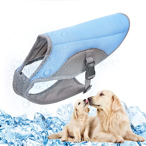 TVMALL Hundekühlweste Atmungsaktives Mesh Hundejacke Sommer Cooler und Komfortabler Hundemantel Verstellbar Mit Reflektierendem Streifen Haustierkleidung Geeignet für Große Mittlere und Kleine Hunde TVMALL Hundekühlweste Atmungsaktives Mesh Hundejacke Sommer Cooler und Komfortabler Hundemantel Verstellbar Mit Reflektierendem Streifen Haustierkleidung Geeignet für Große Mittlere und Kleine Hunde von TVMALL