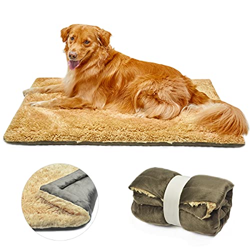 TVMALL Hundematte Flauschig Grosse Hundekissen Superweich Wende Bettmatte Waschbar Haustiermatratze Plüsch Sofadecke Geeignet für Große Mittlere und Kleine Hunde und Katzen, 110 x 70 cm, Braun TVMALL Hundematte Flauschig Grosse Hundekissen Superweich Wende Bettmatte Waschbar Haustiermatratze Plüsch Sofadecke Geeignet für Große Mittlere und Kleine Hunde und Katzen, 110 x 70 cm, Braun von TVMALL