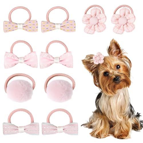 TVSVKWE 10 Stück Tierhaarringe, Tierhaar-Accessoires, niedliche Haarringe, elastische Haarringe und Haustier-Verbandszubehör. TVSVKWE 10 Stück Tierhaarringe, Tierhaar-Accessoires, niedliche Haarringe, elastische Haarringe und Haustier-Verbandszubehör. von TVSVKWE