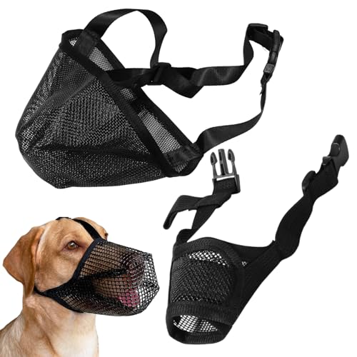 TVSVKWE 2 Stück Hunde-Mundabdeckung, Haustierbedarf, verstellbare Mundabdeckung, bequeme und atmungsaktive Mundabdeckung, die verwendet werden kann, um Beißen, Essen und Schreien zu verhindern. TVSVKWE 2 Stück Hunde-Mundabdeckung, Haustierbedarf, verstellbare Mundabdeckung, bequeme und atmungsaktive Mundabdeckung, die verwendet werden kann, um Beißen, Essen und Schreien zu verhindern. von TVSVKWE