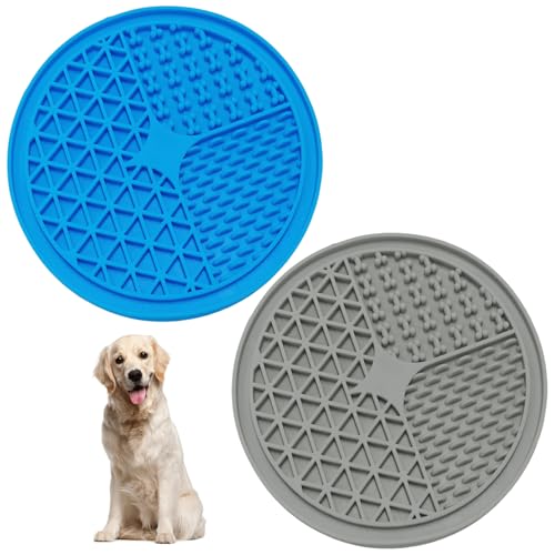 TVSVKWE 2 Stück Leckmatte für Hunde, Haustierbedarf, Silikon-Leckmatte, Haustier-Futterwerkzeuge und rutschfeste Futtermatte. TVSVKWE 2 Stück Leckmatte für Hunde, Haustierbedarf, Silikon-Leckmatte, Haustier-Futterwerkzeuge und rutschfeste Futtermatte. von TVSVKWE