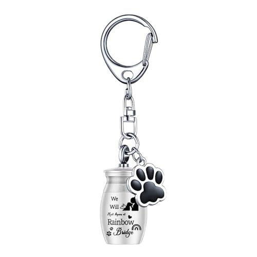 TWEW Gedenkurne für Hunde, Schlüsselanhänger, Urnenanhänger für Haustiere, Katzen, Asche, Schlüsselanhänger, Charm, Haustier-Memory-Sammlung, Katzen, Asche, Behälter TWEW Gedenkurne für Hunde, Schlüsselanhänger, Urnenanhänger für Haustiere, Katzen, Asche, Schlüsselanhänger, Charm, Haustier-Memory-Sammlung, Katzen, Asche, Behälter von TWEW
