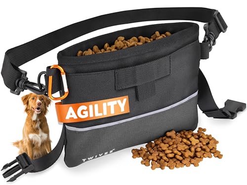 TWIVEE – Leckerlitasche für Hunde – Futterbeutel mit Einhand-Schnappverschluss – herausnehmbare Innentasche – Futtertasche für Hundetraining – inkl. Karabiner TWIVEE – Leckerlitasche für Hunde – Futterbeutel mit Einhand-Schnappverschluss – herausnehmbare Innentasche – Futtertasche für Hundetraining – inkl. Karabiner von TWIVEE