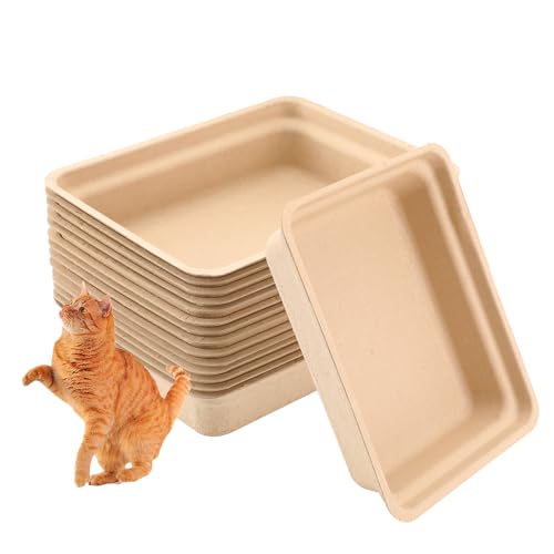 Twlead Einweg-Katzentoiletten, 20 Stück, geeignet für Katzen, Hamster, Meerschweinchen, Mäuse, Kaninchen, umweltfreundlich, 100 % recycelte Papierschalen, 41 x 34 x 10 cm Twlead Einweg-Katzentoiletten, 20 Stück, geeignet für Katzen, Hamster, Meerschweinchen, Mäuse, Kaninchen, umweltfreundlich, 100 % recycelte Papierschalen, 41 x 34 x 10 cm von Twlead
