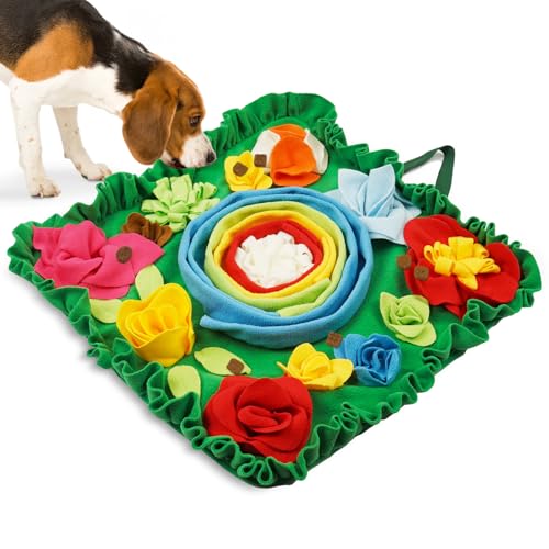 TWOPER Schnüffelmatte für Hunde – Interaktives Hundespielzeug, um sie beschäftigt zu halten, Hunde-Puzzles, langsames Fressnapf für Welpen, Leckmatte von TWOPER