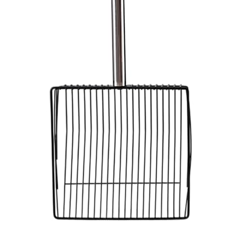 10inch groß Metall Hühnerkotschaufel,36 to 67 ''abnehmbar chicken poop scooper,schwer shovel Hühnerstall Reinigungswerkzeuge,Hühnerstall Zubehör,Katzenstreu-Siebschaufel,tiefe Kotschaufel (20x20x6cm) von TWSOUL