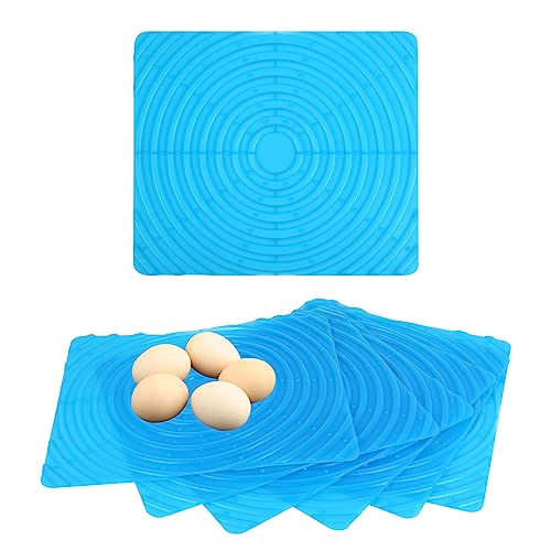 Hühner Nistkissen, Nistunterlagen, Gefüttert mit Nistpolster, Wiederverwendbare Hühner Legeboxen Pad, Nistkästen, Hühnerställe, Eier Legen (6pcs - Blue) von TWSOUL