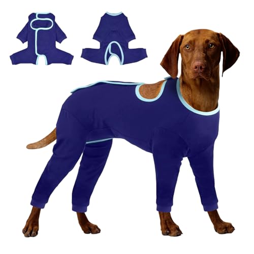 Op Body Hund Langärmeliger Mit Bein,Hundebody Nach OP, Hinterbeine Leckschutz Nach Op,Einstellbar Body Hund Erholungshülle,Wundschutzanzüge,Body Atmungsaktiv Nach hündin,Blau (M(Brustumfang:45-53cm)) Op Body Hund Langärmeliger Mit Bein,Hundebody Nach OP, Hinterbeine Leckschutz Nach Op,Einstellbar Body Hund Erholungshülle,Wundschutzanzüge,Body Atmungsaktiv Nach hündin,Blau (M(Brustumfang:45-53cm)) von TWSOUL