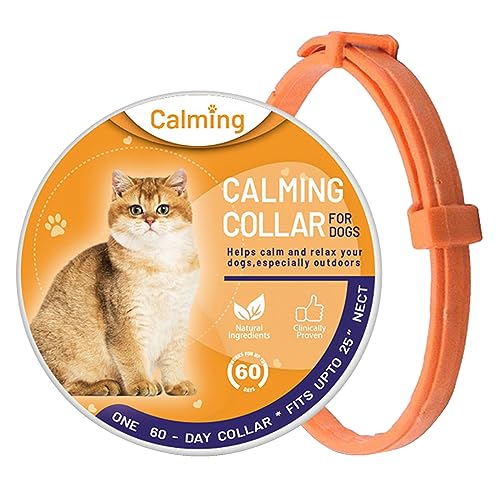 TWSOUL 2PCS Beruhigendes Halsband, Katzen Beruhigend Katze Calming Collar Katzen Beruhigende Halsbänder Pheromonen für Katzen und Katzen (2PCS, A) von TWSOUL