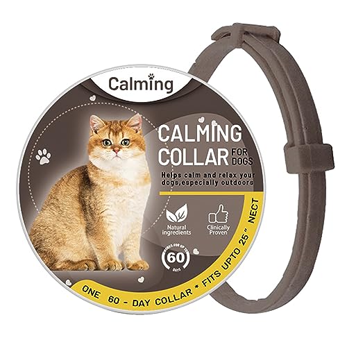 TWSOUL 2PCS Beruhigendes Halsband, Katzen Beruhigend Katze Calming Collar Katzen Beruhigende Halsbänder Pheromonen für Katzen und Katzen (2PCS, C) von TWSOUL