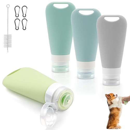 TXXATX 4 Stück Futtertube zum Befüllen Hund 90 ml Leberwurst Hunde Tube Wiederverwendbar Futtertube Hund Silikon Reiseflaschen mit Karabine Reagenzglasbürste Besteht für Hundetraining als Belohnung TXXATX 4 Stück Futtertube zum Befüllen Hund 90 ml Leberwurst Hunde Tube Wiederverwendbar Futtertube Hund Silikon Reiseflaschen mit Karabine Reagenzglasbürste Besteht für Hundetraining als Belohnung von TXXATX