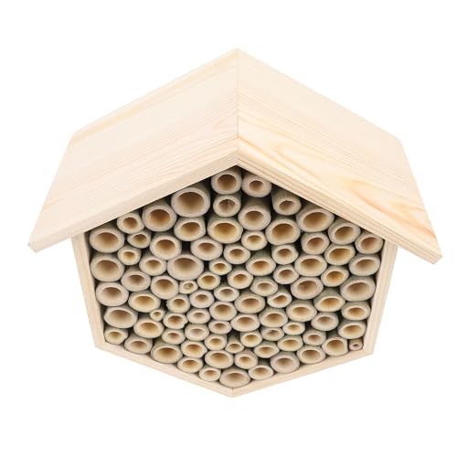 Bienenhaus aus Massivem Holz, Lockt Friedliche Bienen an, um EIN Bienenhotel zu Nutzen, Ideal für Gartenliebhaber, für eine Erhöhte Bestäubungseffizienz und Zum Schutz vor Bienenhaus aus Massivem Holz, Lockt Friedliche Bienen an, um EIN Bienenhotel zu Nutzen, Ideal für Gartenliebhaber, für eine Erhöhte Bestäubungseffizienz und Zum Schutz vor von TYCIONG