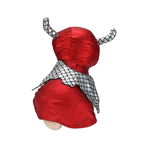 Hundekostüm Haustier Halloween Weihnachtsoutfit Weich Atmungsaktives Polyester Cosplay -Kleid mit Lebendigen Farben für Partys Rollenspieltäglich (M) von TYCIONG