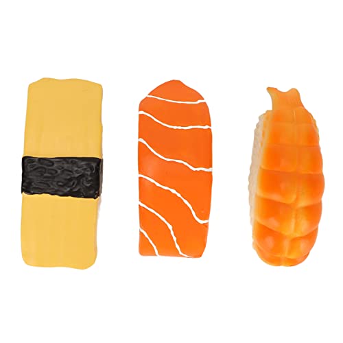 TYCIONG 3pcs Sushi Hundespielzeug Latex Quietschendes Haustierspielzeug Weiches Niedliche Sushi -Form mit Geräusch für Kleine Mittelgroße Hunde TYCIONG 3pcs Sushi Hundespielzeug Latex Quietschendes Haustierspielzeug Weiches Niedliche Sushi -Form mit Geräusch für Kleine Mittelgroße Hunde von TYCIONG