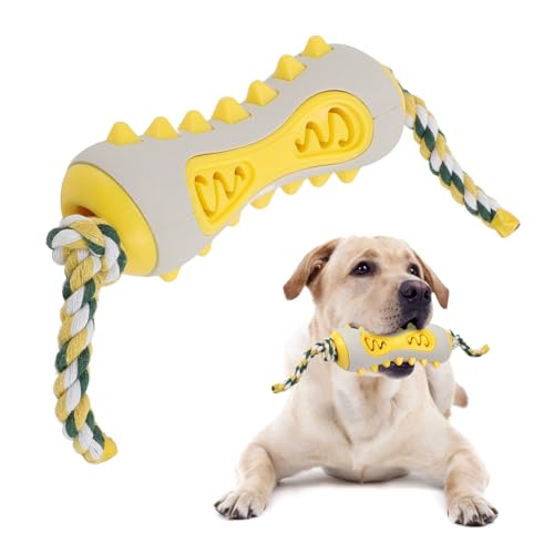TYCIONG Haustier-Kauspielzeug, Kaubares Hundespielzeug in Knochenform für Welpen, Gummi-Beißspielzeug, für Kleine Große Hunde, Entworfen mit Unverwechselbarem Design, Puzzle mit TYCIONG Haustier-Kauspielzeug, Kaubares Hundespielzeug in Knochenform für Welpen, Gummi-Beißspielzeug, für Kleine Große Hunde, Entworfen mit Unverwechselbarem Design, Puzzle mit von TYCIONG