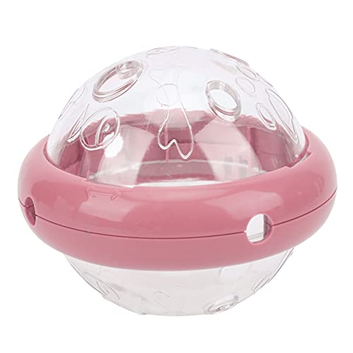 TYCIONG Hundefutterspielzeug-Puzzle-Feeder für Hunde Langsam Isst Interaktiven Haustiernahrungsspender mit Fliegendem Untertassen Design Durchscheinender Abdeckung Anti-Bite Lable (Girls-Fan) von TYCIONG