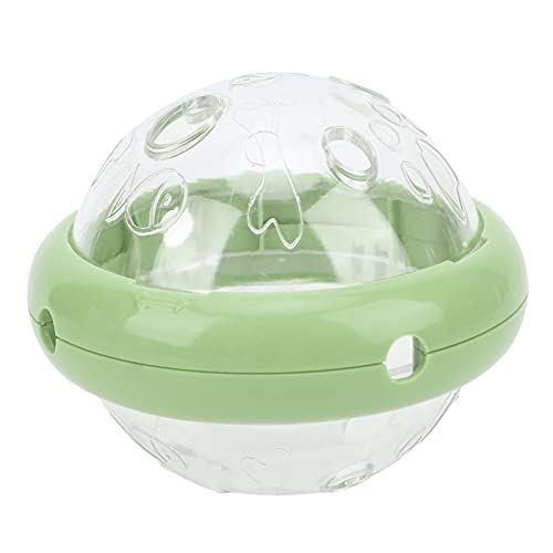 TYCIONG Hundefutterspielzeug-Puzzle-Feeder für Hunde Langsam Isst Interaktiven Haustiernahrungsspender mit Fliegendem Untertassen Design Durchscheinender Abdeckung Anti-Bite Lable (Lemon Green) von TYCIONG