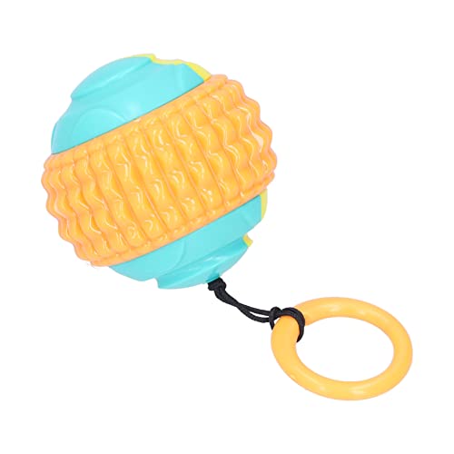 TYCIONG Hundetrainingsball, dehnbares Kauspielzeug für Hunde mit strapazierfähigem Gummiseil zum Üben interaktives Spielen (Orange) von TYCIONG