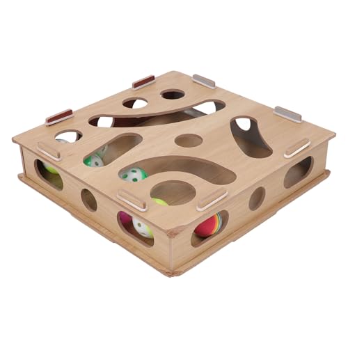 TYCIONG Katzenanreicherung Spielzeug Interaktiver Puzzle Katze Katzen Mentales Körperliches Training Spielzeug mit Glockenball für Innenkatzen von TYCIONG
