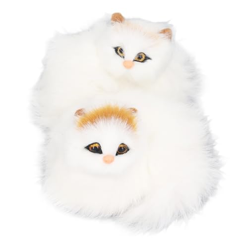 TYCIONG Katzenpuppe aus Plüsch, 2 Stück, Katzenspielzeug aus niedlichem Plüsch, niedliches Haustier, Katzenpuppe aus Plüsch für Büro TYCIONG Katzenpuppe aus Plüsch, 2 Stück, Katzenspielzeug aus niedlichem Plüsch, niedliches Haustier, Katzenpuppe aus Plüsch für Büro von TYCIONG