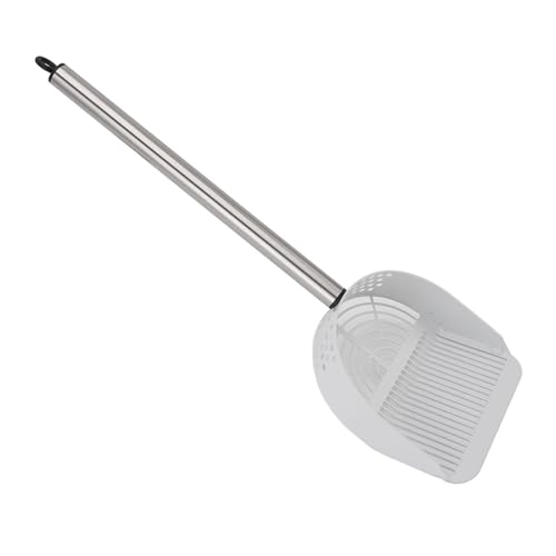 TYCIONG Langgriff Katzenstrauder, Katzenstreu -Schaufel, 5,3 X 1,5 X 17,9 Zoll Halbe Runde Schaufel Kitty Metal Scooper, Edelstahlgriff Griff Mesh Schaufel Poop Sifting mit Angemessen TYCIONG Langgriff Katzenstrauder, Katzenstreu -Schaufel, 5,3 X 1,5 X 17,9 Zoll Halbe Runde Schaufel Kitty Metal Scooper, Edelstahlgriff Griff Mesh Schaufel Poop Sifting mit Angemessen von TYCIONG