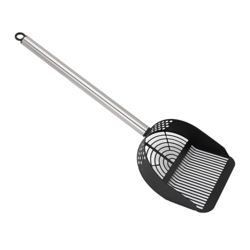 TYCIONG Langgriff Katzenstrauder, Katzenstreu -Schaufel, 5,3 X 1,5 X 17,9 Zoll Halbe Runde Schaufel Kitty Metal Scooper, Edelstahlgriff Griff Mesh Schaufel Poop Sifting mit Angemessen TYCIONG Langgriff Katzenstrauder, Katzenstreu -Schaufel, 5,3 X 1,5 X 17,9 Zoll Halbe Runde Schaufel Kitty Metal Scooper, Edelstahlgriff Griff Mesh Schaufel Poop Sifting mit Angemessen von TYCIONG