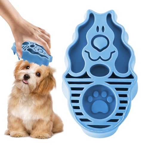 TYFGRT 1 Stück Haustier-Reinigungsbürste, Hunde-Reinigungsbürste, Katzen-Massagebürste, Tierhaarentfernungsbürste, Weicher Silikonkamm, Haustierpflege-Werkzeuge, Haustier-Badezubehör TYFGRT 1 Stück Haustier-Reinigungsbürste, Hunde-Reinigungsbürste, Katzen-Massagebürste, Tierhaarentfernungsbürste, Weicher Silikonkamm, Haustierpflege-Werkzeuge, Haustier-Badezubehör von TYFGRT