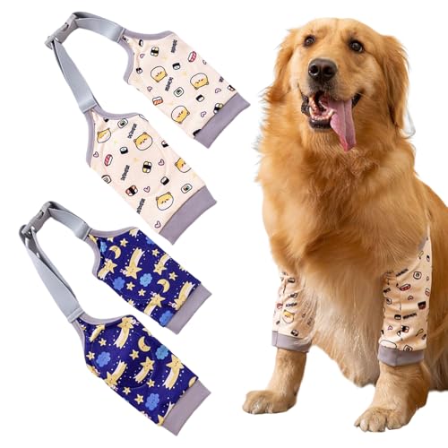 TYFGRT 2 Stück Hunde-Ellbogenschützer, Haustier-Ellbogenschützer, Hunde-Gelenk-Ärmel, Hunde-Erholungs-Ärmel, Hunde-Bein-Chirurgie-Erholungs-Ärmel, Hunde-Arthritis-Knieschützer TYFGRT 2 Stück Hunde-Ellbogenschützer, Haustier-Ellbogenschützer, Hunde-Gelenk-Ärmel, Hunde-Erholungs-Ärmel, Hunde-Bein-Chirurgie-Erholungs-Ärmel, Hunde-Arthritis-Knieschützer von TYFGRT