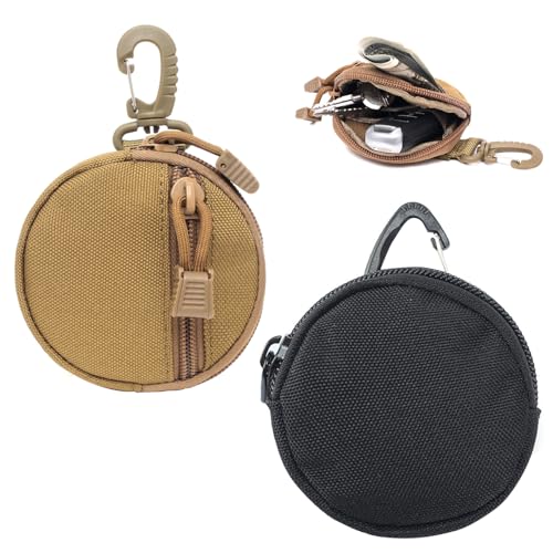 TYFGRT 2 Stück Mini Runde Aufbewahrungstasche, Hundesnacktasche, Kopfhörertasche, Münzgeldbörse, Multifunktionale Aufbewahrungstasche, Tragbare Aufbewahrungstasche, Outdoor-Hängetasche TYFGRT 2 Stück Mini Runde Aufbewahrungstasche, Hundesnacktasche, Kopfhörertasche, Münzgeldbörse, Multifunktionale Aufbewahrungstasche, Tragbare Aufbewahrungstasche, Outdoor-Hängetasche von TYFGRT