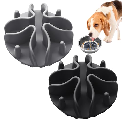 TYFGRT 2 Stück Slow-Food-Näpfe Für Haustiere, Anti-Schling-Hundenäpfe, Anti-Erstickungs-Slow-Food-Näpfe, Silikon-Leckpads, Slow-Food-Matten Für Hunde, Geeignet Für Kleine Und Mittelgroße Haustiere TYFGRT 2 Stück Slow-Food-Näpfe Für Haustiere, Anti-Schling-Hundenäpfe, Anti-Erstickungs-Slow-Food-Näpfe, Silikon-Leckpads, Slow-Food-Matten Für Hunde, Geeignet Für Kleine Und Mittelgroße Haustiere von TYFGRT