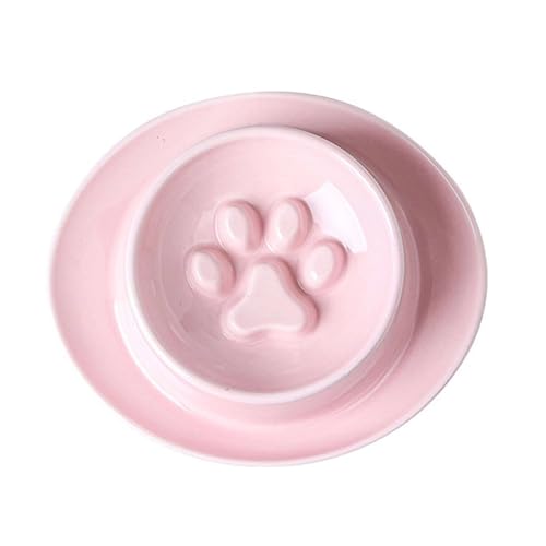 Katzennäpfe Aus Keramik, Howise Pet Bowl Katzennäpfe Für Futter Und Wasser-Rosa-150ml von TYMYYS