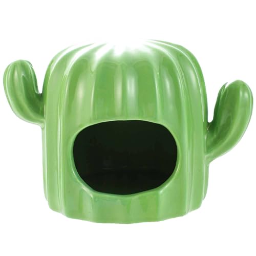 TYMYYS Hamsterversteck, Hamsterhaus, MeerschweinchenVersteck, Hamsterzubehör, Hamsterhäute, Rattenhaus-grüner Kaktus-12 * 8 * 8cm TYMYYS Hamsterversteck, Hamsterhaus, MeerschweinchenVersteck, Hamsterzubehör, Hamsterhäute, Rattenhaus-grüner Kaktus-12 * 8 * 8cm von TYMYYS