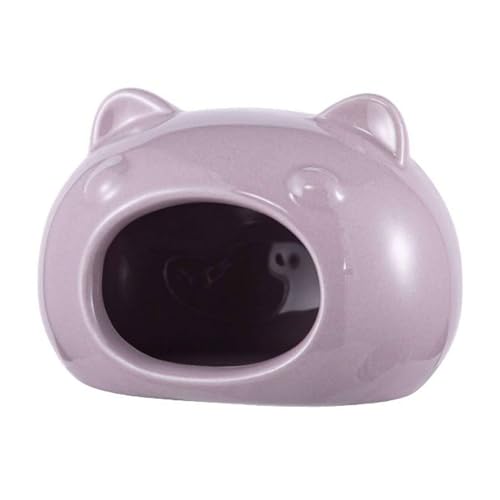 Versteck Für Hamster Aus Keramik, Versteckhaus Für Zwerghamster, Mäuse, Rennmäuse, Lemming-Violett-Klein von TYMYYS