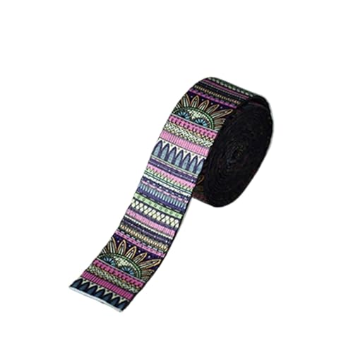 Gurtband Polypropylen 5 Yards Breite 25 mm Webb 12 Farben bedrucktes Gurtband Band Gepäck Gürtel Gurt Seil Hund Haustier Halsband Leine Geschirr Gurtband ReißFestigkeit (Color : Ethnic Style) von TYNXK