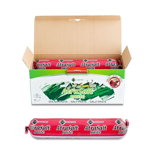 TYRCHEM FOR Hunter AtraSalt Pasta, salzpaste, Salzlecke (2,4 kg (4x600g), Apfel) von TYRCHEM